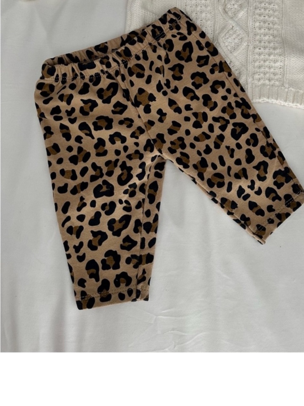 Leopard Print Kids Leggings - Brown